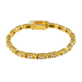 Kennedy White Tennis Bracelet with Elegant Design Crystal Quartz White