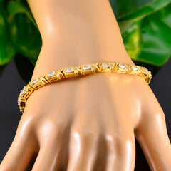 Kennedy White Tennis Bracelet with Elegant Design