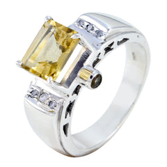 Ines Yellow Gemstone Halo Ring Sterling Silver