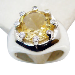 Natcha Contemporary Yellow Halo Ring