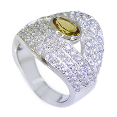 Bruna Yellow Halo Ring for Women with Gemstone