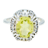 Charlotte Fairytale Yellow Halo Ring Lemon Quartz Yellow