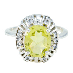 Charlotte Fairytale Yellow Halo Ring Lemon Quartz Yellow