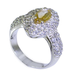 Aisha Contemporary Yellow Halo Ring