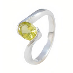 Nisa Yellow Solitaire Ethnic Ring with Gemstone