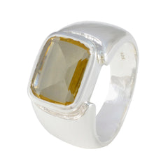Fernanda Contemporary Yellow Solitaire Ring