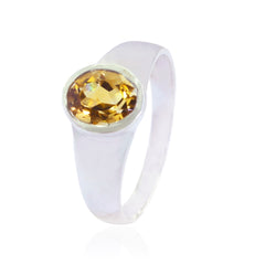 Kristine Artisan Yellow Solitaire Ring