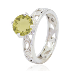 Stella Filigree Yellow Solitaire Ring