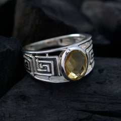 Agustina Filigree Yellow Solitaire Ring