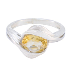 Maria Heritage Yellow Solitaire Ring Citrine Yellow