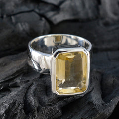 Mia Yellow Solitaire Ring for Women with Gemstone