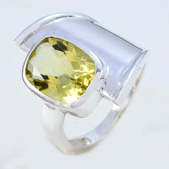 Harper Yellow Solitaire Ring for Women with Gemstone