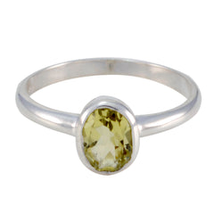 Bianca Yellow Solitaire Ring with Elegant Design