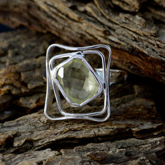 Amanda Signet Yellow Solitaire Ring