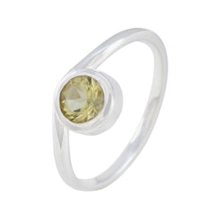 Laura Yellow Solitaire Ring India with Gemstone Accent