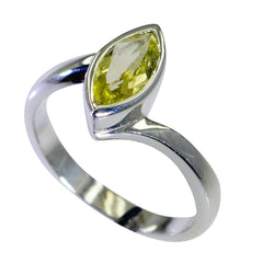 Eun-ji Contemporary Yellow Solitaire Ring Lemon Quartz Yellow