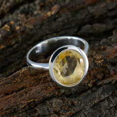 Josephine Contemporary Yellow Solitaire Ring