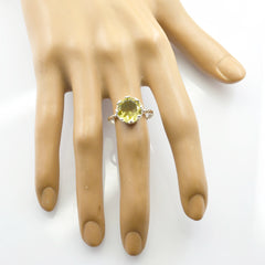 Sarah Sophisticated Yellow Solitaire Ring
