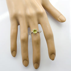 Aurora Sophisticated Yellow Solitaire Ring