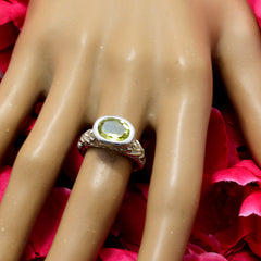 Alina Yellow Solitaire Ring with Intricate Silver Design