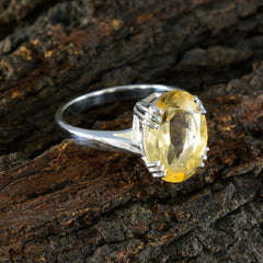 Katharina Contemporary Yellow Solitaire Ring