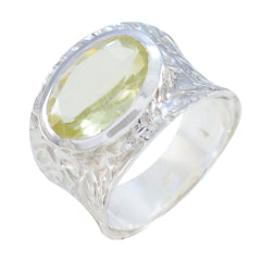 Leah Yellow Solitaire Ring with Stylish Design