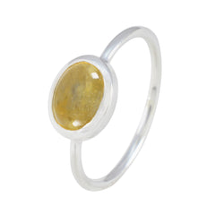 Seo-yeon Sophisticated Yellow Solitaire Ring