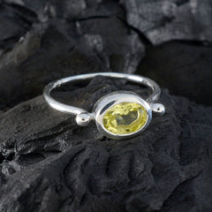 Ayesha Abstract Yellow Solitaire Ring