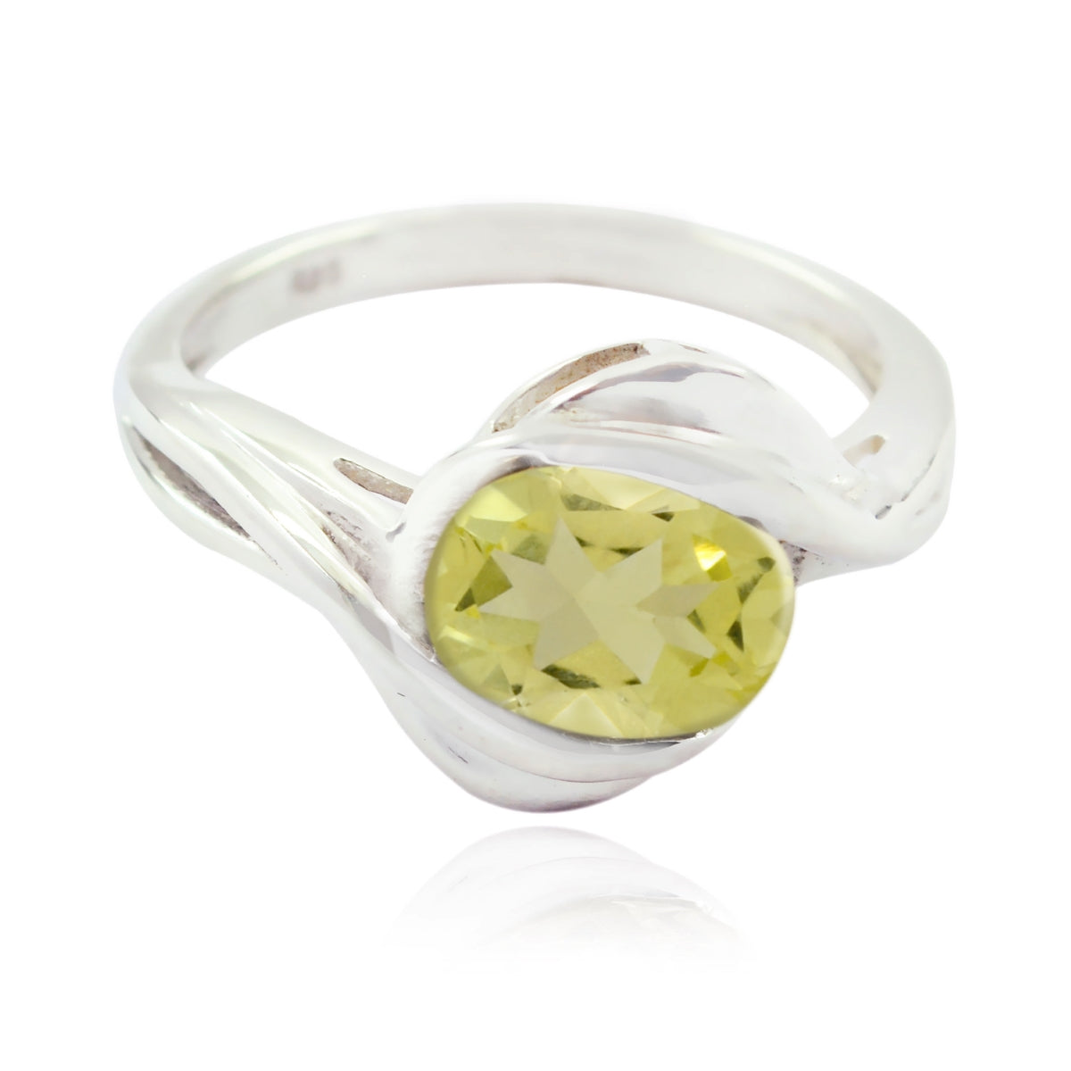Isabel Artisan Yellow Solitaire Ring Lemon Quartz Yellow