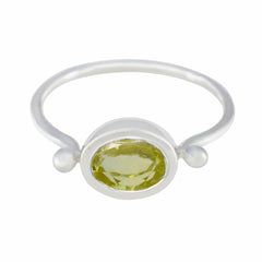 Ayesha Abstract Yellow Solitaire Ring Lemon Quartz Yellow