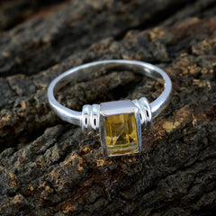 Rina Feminine Yellow Solitaire Ring