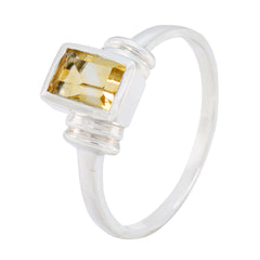 Rina Feminine Yellow Solitaire Ring