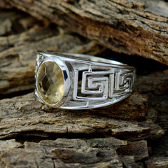 Agustina Filigree Yellow Solitaire Ring