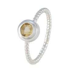 Haruka Romantic Yellow Solitaire Ring