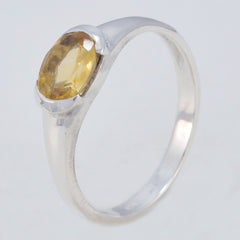 Chen Abstract Yellow Solitaire Ring
