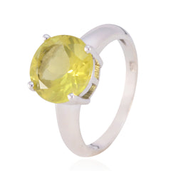 Camila Sophisticated Yellow Solitaire Ring