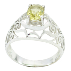 Nora Filigree Yellow Solitaire Ring Lemon Quartz Yellow