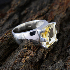 Charlotte Traditional Yellow Solitaire Ring