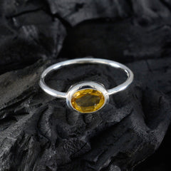 Angel Romantic Yellow Solitaire Ring