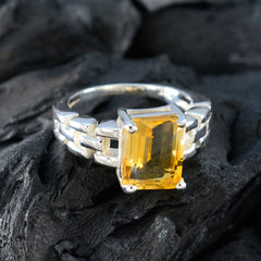 Isabella Romantic Yellow Solitaire Ring