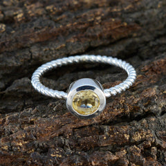 Haruka Romantic Yellow Solitaire Ring