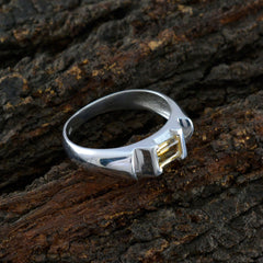 Julieta Contemporary Yellow Solitaire Ring