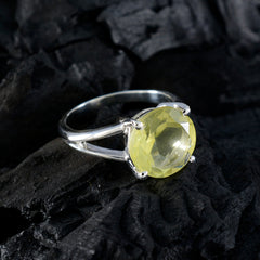 Riya Sophisticated Yellow Solitaire Ring