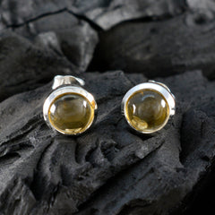 Micaela Yellow Solitaire Stud Earrings for Stylish Glam