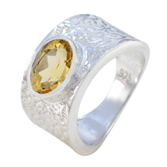Yasmine Art Deco Yellow Solitaire Ring