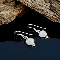 Mei White Earrings India - Elegant Gemstone Jewelry