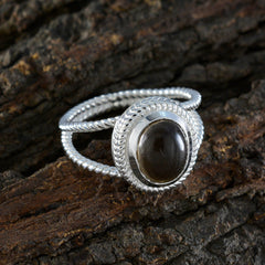 Julieta Rope-Wire Brown Solitaire Ring