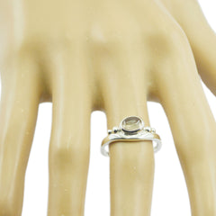 Hua Romantic Grey Solitaire Ring for Elegant Style