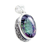 Isadora Rope-Wire Pendant Fashion with Gemstone Shine Mystic Quartz multicolor Multicolor
