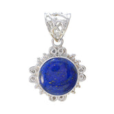 Lucia Rope Wire Pendant for Women - Stylish Gemstone Jewelry Lapis Lazuli Blue Blue
